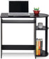 Furinno Simplistic Easy Assembly Computer Desk with Keyboard Tray, Espresso/Black Finish