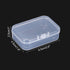 PATIKIL 6.5x4.5x2.5in Clear Storage Box with Hinged Lid, 6Pack Plastic Stackable Rectangle Organizer Container for Bead Jewelry Small Item Art Craft Project by PATIKIL