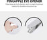 DOITOOL 3pcs Stainless Steel Fruit Removal Tools - Strawberry and Pineapple Peeler for Easy Kitchen Cleaning