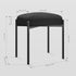 14.57" D11.42" W18.11" UHBD034B YMYNY Vanity Stool, Footrest, Square Ottoman Bench with Metal Legs, Makeup Dressing