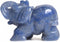 Justinstones - 2 Inch Blue Aventurine Gemstone Elephant Figurine, Crystal Animal Totem Spirit Stone