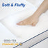 KAYFIA Queen Mattress Topper, Extra Thick Plush Pillow Top Mattress Pad Cover with 8-23 Inch Deep Pocket, White