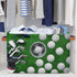 Golf Ball Storage Basket, Foldable Storage Bin with Handle, Rectangular Organizer for Closet Shelf, 2 Pack