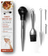 Liquid Solution Turkey Baster 5 Piece Set, Includes Baster, Basting Brush, Flavor Injector for Cooking and Barbecue