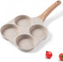 Four-Cup Fried Egg Pan, Medical Stone Non-Stick Frying Pan for Breakfast, Divided Egg Omelet Pans