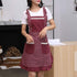 Cute Apron for Women with Pockets - Comfortable Kitchen Apron for Cafe Shop, Baking, Cooking