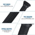 150 3/4 Inch Frienda Pcs Chicken Plucker Fingers for Machine Black Rubber Plucker Fingers Hair Removal Suit Holes