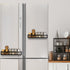 2 Pack Beeveer Spices Magnetic Spice Rack for Refrigerator Metal Magnet Basket Shelf for Fridge Seasoning Storage
