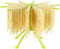 Ourokhome Collapsible Pasta Drying Rack, Plastic Foldable Noodle Hanger for Kitchen with 10 Arms.