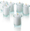 Bulk Pack of 72 White Votive Candles, Unscented Bulk Candles with 15 Hour Burn Time for Weddings and Parties