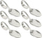 Hemoton 6pcs Bent Spoon Set, Curved Handle Stainless Steel Salad, Serving, Canape, Buffet Spoons