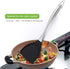 Honglida Premium Silicone Wok Turner - BPA Free Spatula with Stainless Steel Handle (Black)
