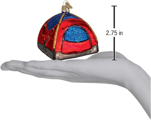 Old World Christmas Camping Outdoor Collection - Glass Blown Ornaments for Dome Tent Christmas Tree