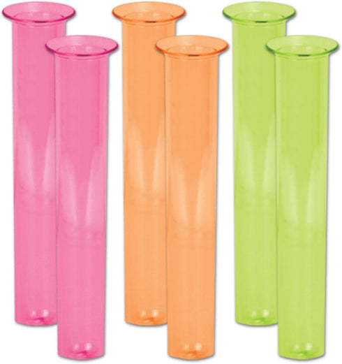 Beistle Neon Test Tube Shot Glasses