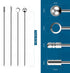 20Pcs Stainless Steel Cocktail Picks Stick - Reusable Metal Skewers for Olives, Appetizers, Bloody Mary
