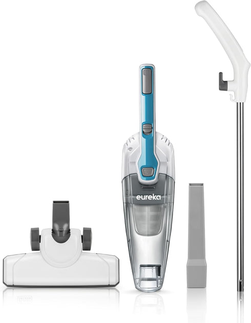 Eureka Home Lightweight Mini Cleaner, Corded Stick Vacuum for Carpet & Hard Floor, Aqua Blue, Powerful Suction