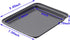 Small Nonstick Baking Sheet 9.45 x 7.09 Inch (Inner 7.5x6) - 2 Pack Mini Cookie Tray for Toaster Oven, No Warp No Rust