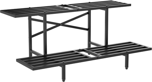 2 GIOTORENT Tier Plant Stand Indoor, Narrow Plant Stand Outdoor, Display Rack Corner Flower Rack Stand for Living Room