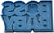 El Bebe jefazo Logo Cookie Cutter, Blue, 8 x 7 x 1.5 cm