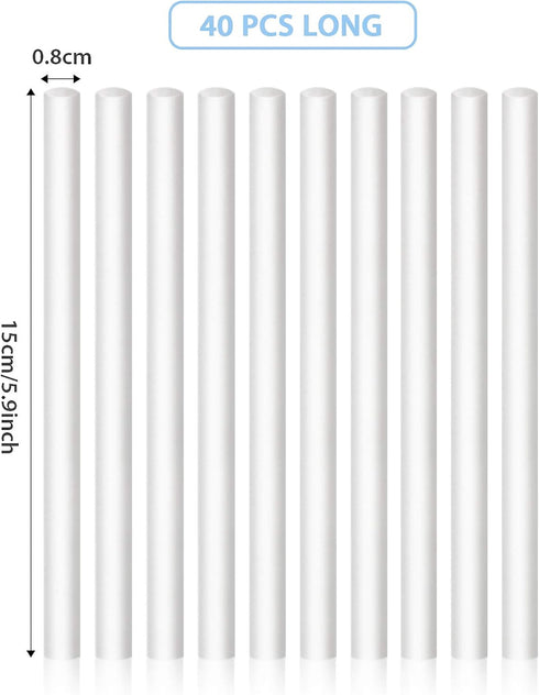 40 Pieces Humidifier Filter Cotton Refill, Mini Travel Humidifier Replacement Parts for USB Powered Humidifiers