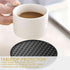 6 Pack Set Silicone Coasters with Holder, Drink Coasters for Hot & Cold at Bar, Desk, Tabletop-Protection, Round Cup