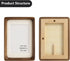 Moudra 3"x4" 2"x3") Handcrafted Solid Wood Picture Frame with Mat for Wall or Tabletop Display, Perfect for Photos