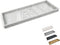 Countertop and Vanity Tray, 11.7" Shatterproof Bathroom Tray, Flexible Silicone Soap Tray for Kitchen, Toilet Tank