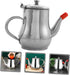 Ciieeo Large Stainless Steel Oil Pot - Cooking Grease Container with Filter Cup for Frying and Sauces