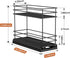 Mystozer 4.33" Wx10.43 Dx8.66 1 2 Pull Out Spice Rack Organizer for Cabinet, Slide Out Spice Racks, Easy to Install, H