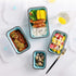 Guyuyii 4-Piece Collapsible Food Storage Containers, Foldable Silicone with Lids, Microwave, Freezer, Dishwasher Safe