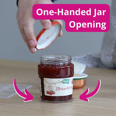 Non-Slip Grip Sticky Pad | One-Handed Jar and Can Opener | Set of 3 | Open Bottles, Cans, Jars with Ease