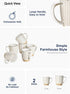 16 oz,Ceramic Set, 3.8 inch, Set 6, LE TAUCI Coffee Mugs Mug Embossment Cups for Latte, Hot Tea, Cappuccino, Mocha