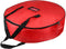 TQS Large Christmas Wreath Storage Bag - 30 Inch, Red Cotton, Zipper Closure, Reinforced Handles, Ideal for Decorations