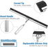 ecooe Silicone Shower Squeegee with Hanger, Shower Glass Cleaner Wiper, Black Window Squeegee Scraper with Stainless
