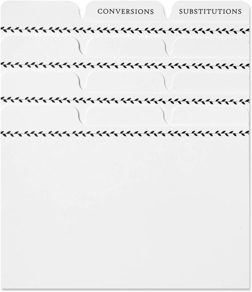 Jot & Mark Recipe Card Dividers | 24 Tabs per Set, Works with 4x6 Inch Cards, Helps Organize Recipe Box (Classic) by Jot & Mark