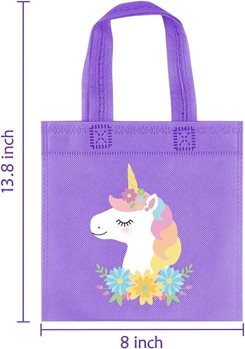 20Pcs Rainbow Party Favor Bags, Reusable Gift Bags for Boy Girls Birthday Party Supplies
