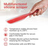 Nonstick Silicone Knife Shaped Flexible Kitchen Spatula, Kitchen Cooking Utensils with Nylon Core (Red&Green)