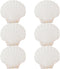 6PCS 4inch Scallop Shells: White Sea Shells for Crafting, DIY Painting, and Home Wedding Decoration