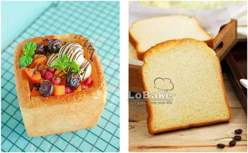 Square Cube Smooth Nonstick Leaky Anodizing Aluminium Bread Box Mold with Lid, 6 7 8 9 10cm Cake Toast Maker