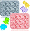 2 Pack Cute Dinosaur Silicone Molds, 12 Cavity 3D Dinosaur Themed Baking Mould Tray for Chocolate Cake Dessert
