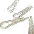 U Shape Clear Durable Plastic Alligator Clips, 500 Clips for Shirts Folding Ties Socks Pants Hold Garments in Place