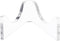 Plymor Clear Acrylic Low-Profile Curved Display Easel, 0.875" H x 2" W x 1.75" D for Geode or Crystal