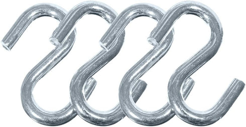 Paracord Planet - 4 Packs S Shaped Hooks, 3/8 Inch Thick, 3 Inches Long