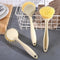 Jerliflyer Dish Brush with Handle, Long Handle for Cleaning Dishes, Pots, Pans, Sinks, Stoves