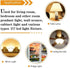 E17 LED Bulb, 80W Halogen Equivalent, Dimmable 8W, 800Lm, Warm White 3000K, Pack of 2 for Microwave Oven