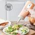 3 350ML/11.8OZ Pcs Condiment Squeeze Bottle Ketchup Salad Honey Mustard Dressing Plastic Sauce Bottle (D)