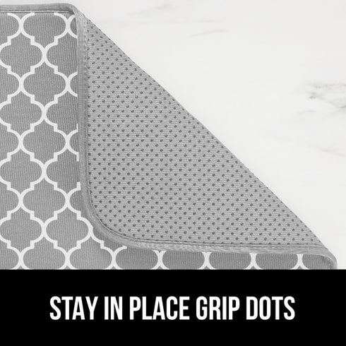 Gorilla Grip Ultra Water Absorbent Microfiber Dish Drying Mat, 18x32, Quick Dry Thick Mesh for Kitchen Counter