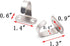 XMHF 10 Pack Stainless Steel Ceiling Hooks, Under-Shelf Coat Hook, Towel Robe Clothes Hanger for Bathroom