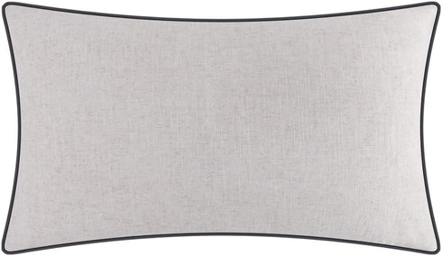 JWH Decorative Animal Embroidery Sheeps Pillow Cover, Cotton Lumbar Cushion for Sofa Couch Bed, 12x20 Inch White and