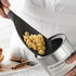 VOVOLY 11.4'' Black Silicone Cooking Spoon for Nonstick Cookware, Mixing, Scooping, and Scraping
